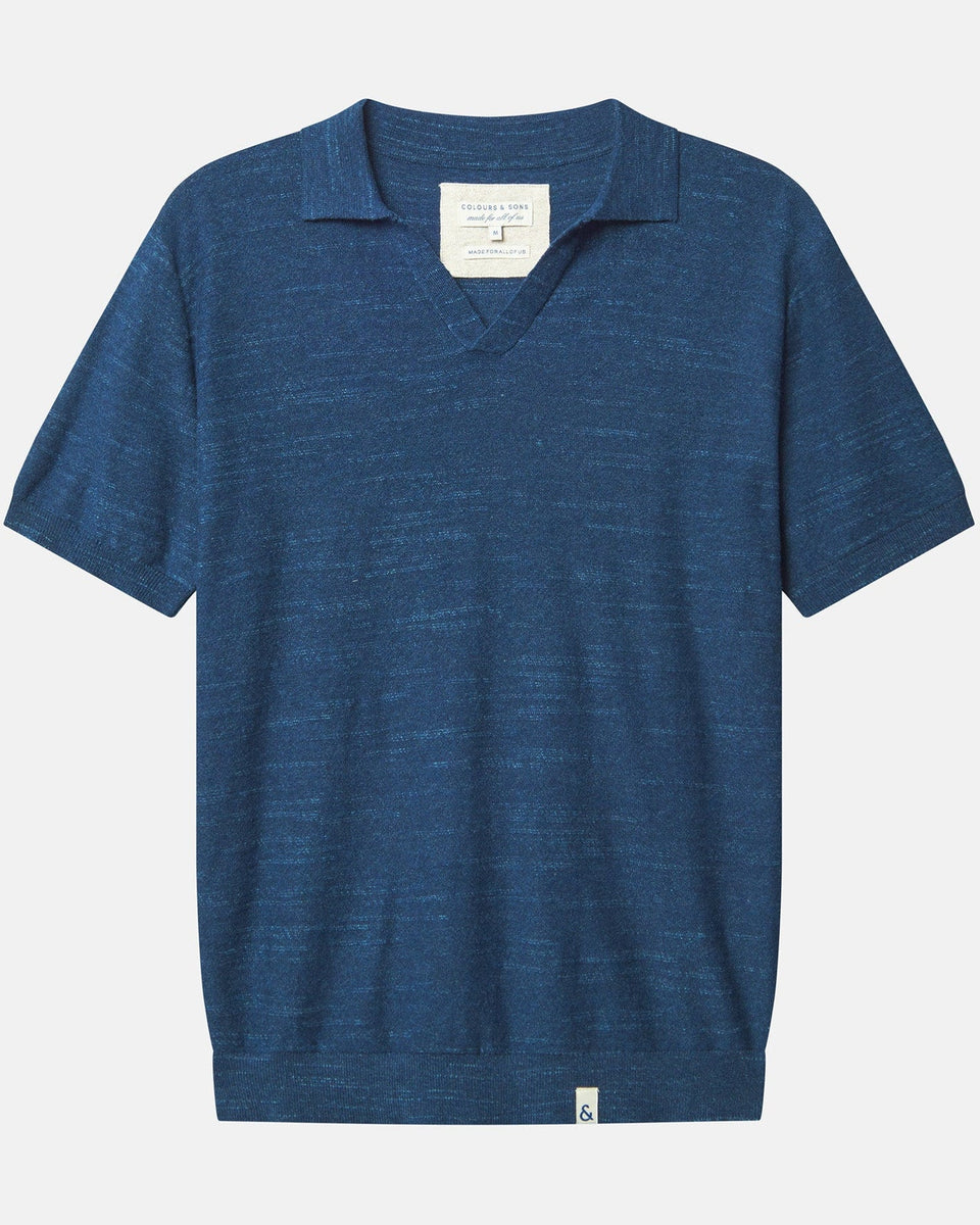 colours & sons - Strickpolo midnight blue