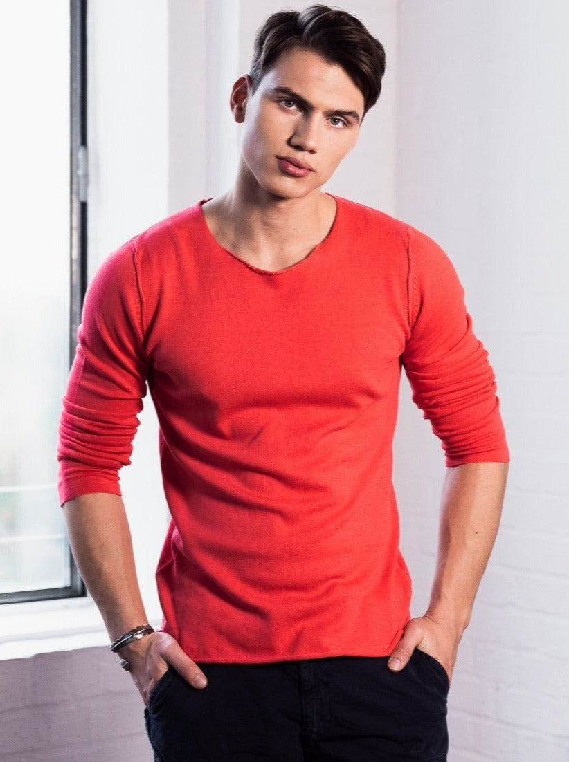 basic Strickpullover Uomo