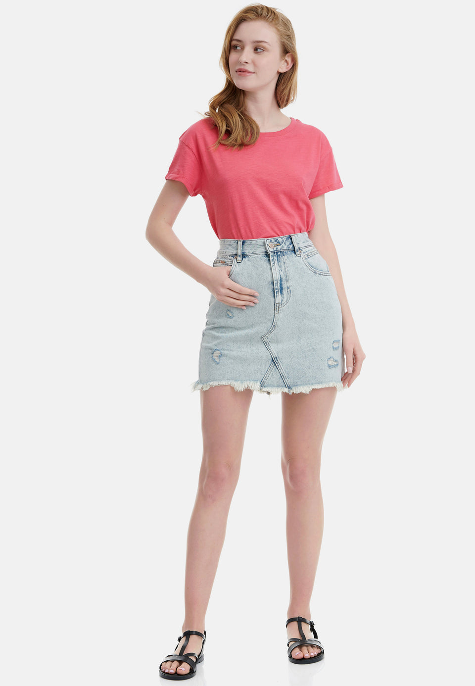 funky buddha - Jeansrock light denim