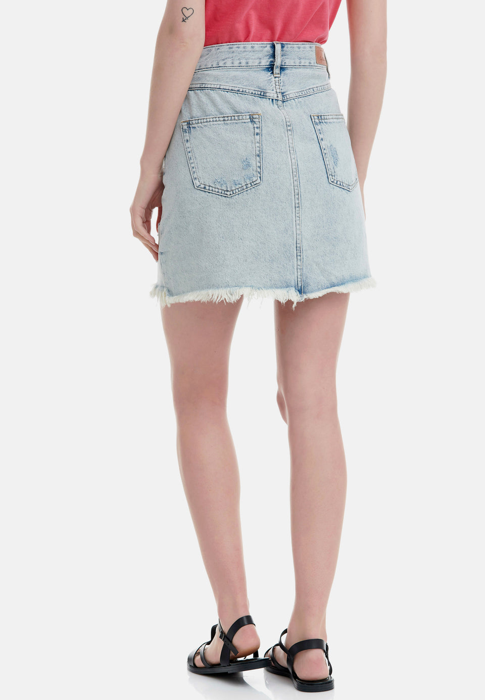 funky buddha - Jeansrock light denim
