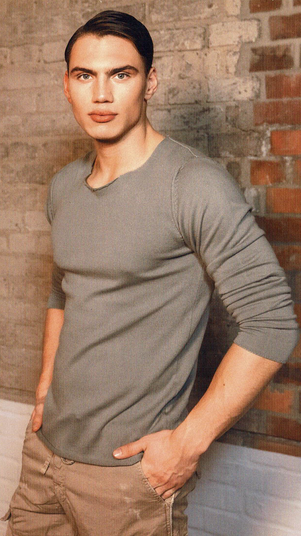 basic Strickpullover Uomo