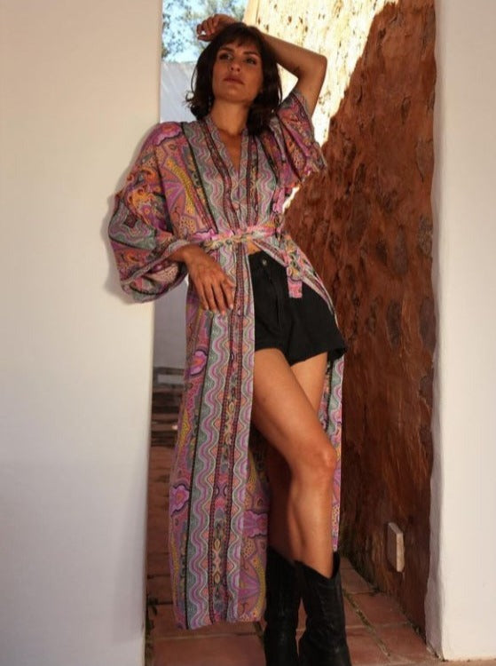 Kimono Maxi Ibiza Patchwork