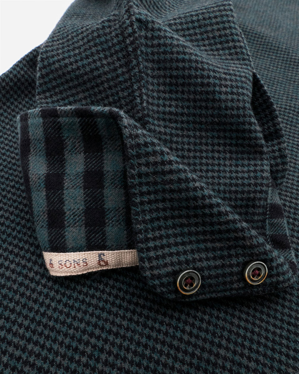 colours & sons - Flanellhemd Hahnentritt