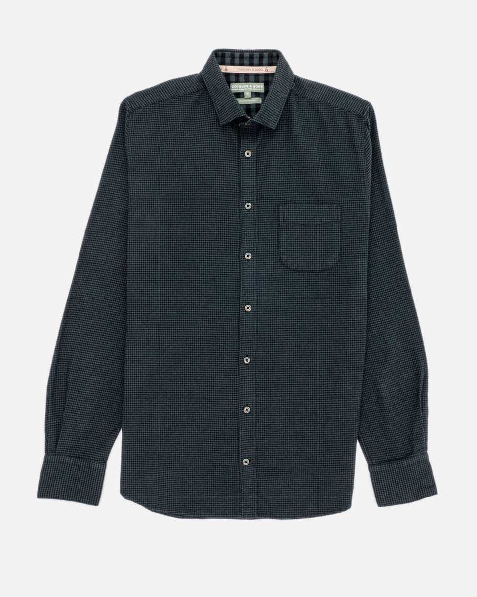 colours & sons - Flanellhemd Hahnentritt
