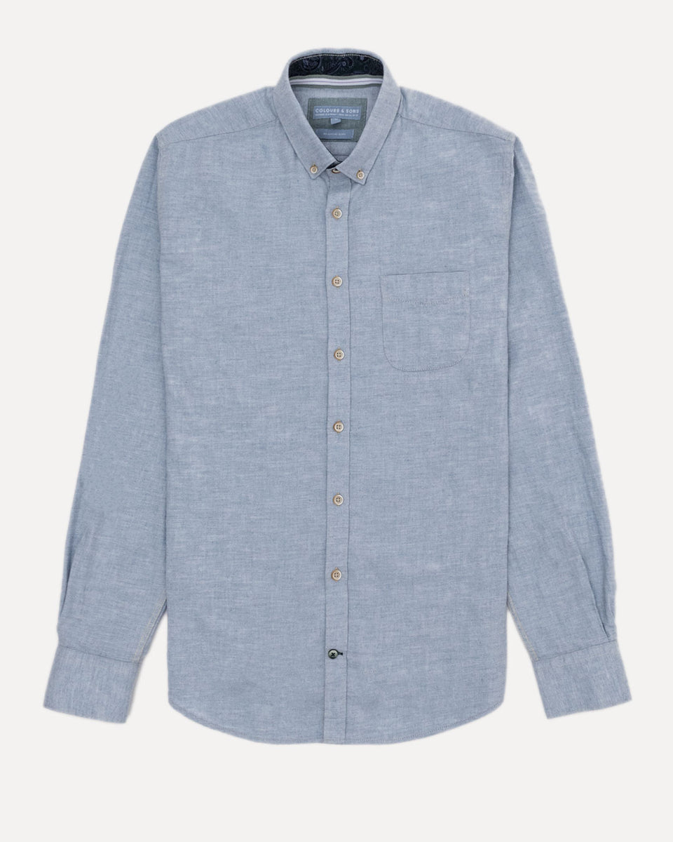 colours & sons - Hemd Twill Brushed