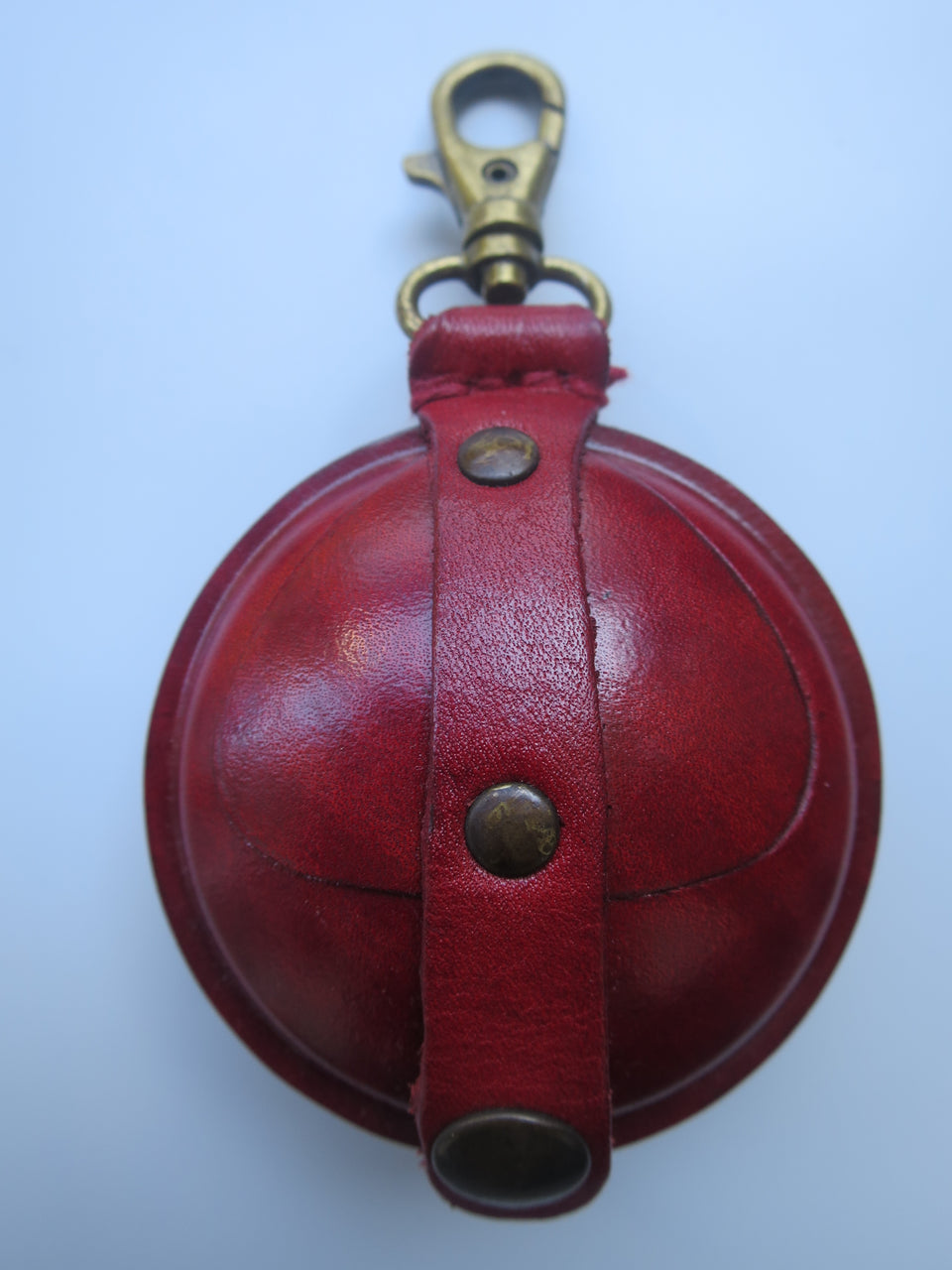 Leather purse round medium