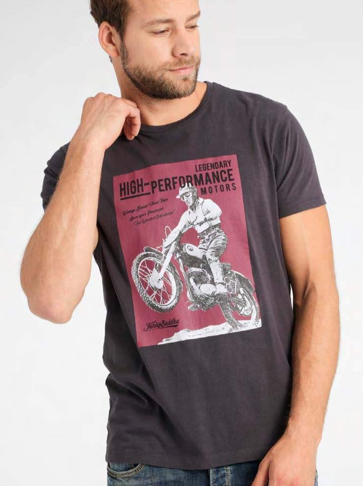 funky buddha - T-shirt Moto Cross