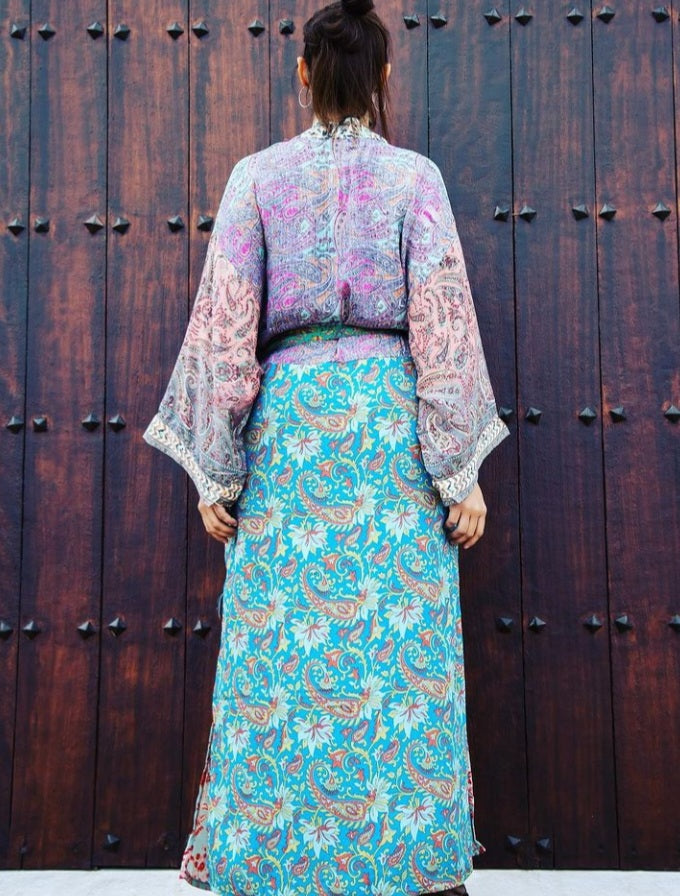Kimono Ibiza Patchwork lang
