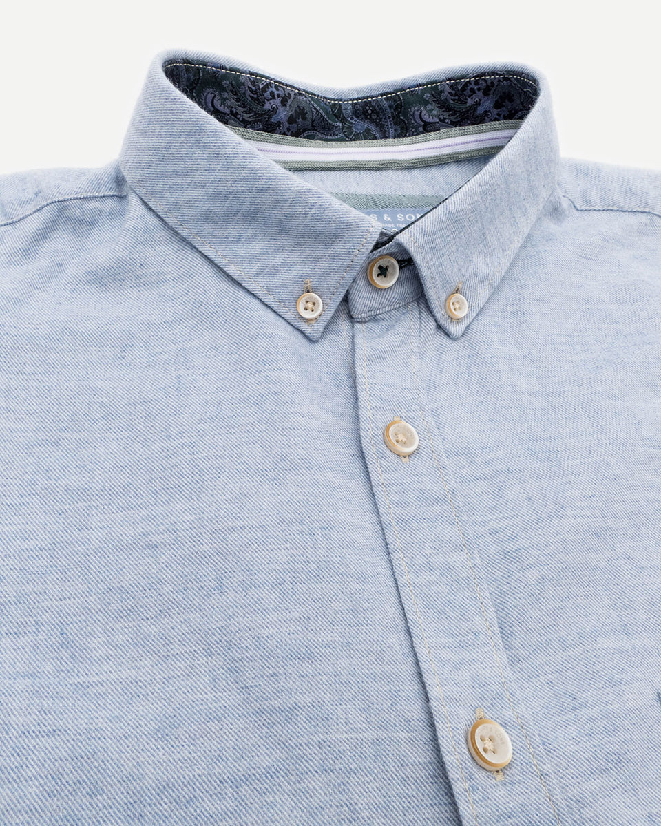 colours & sons - Hemd Twill Brushed